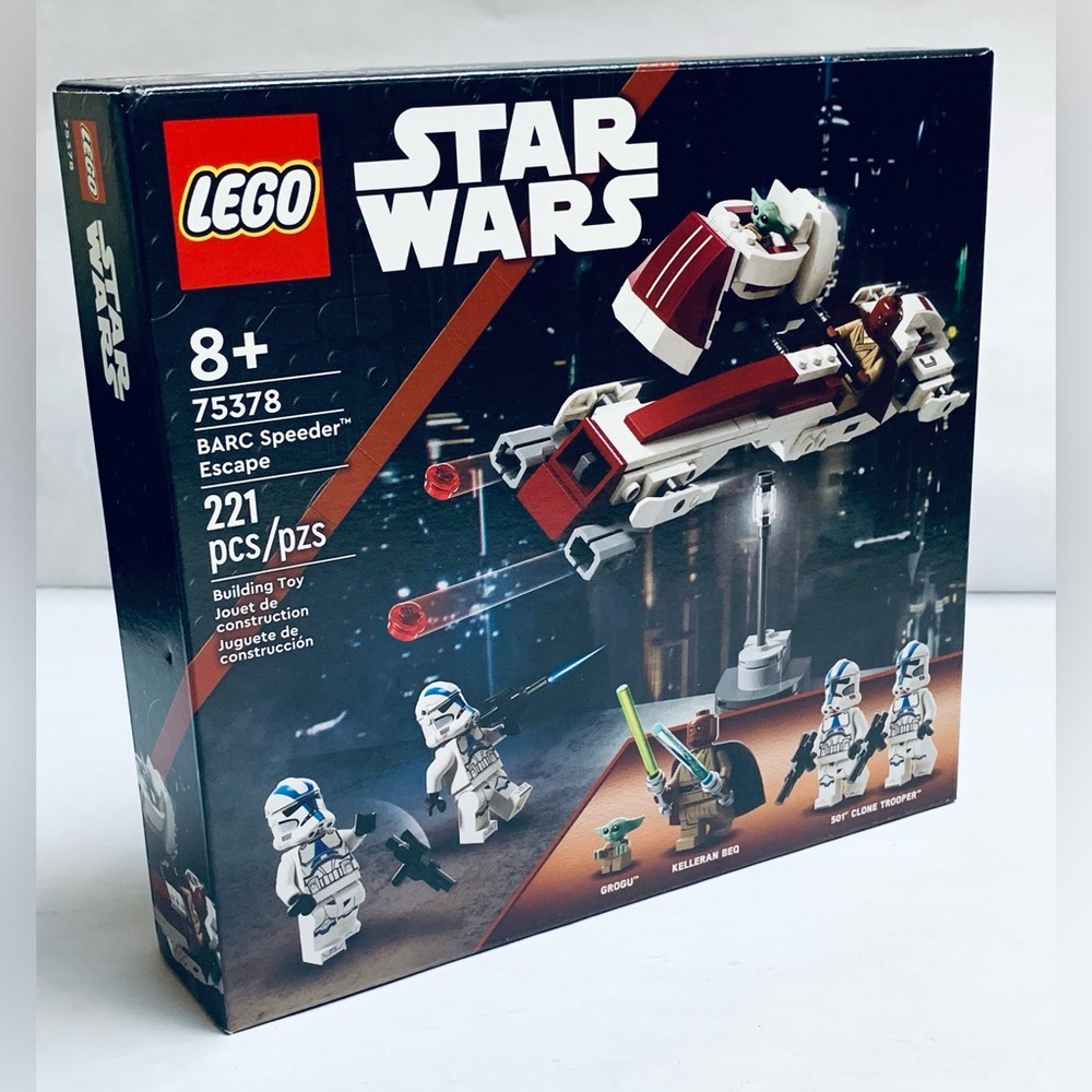New Star Wars Lego #75378 BARC Speeder™ Escape Mandalorian Baby Yoda